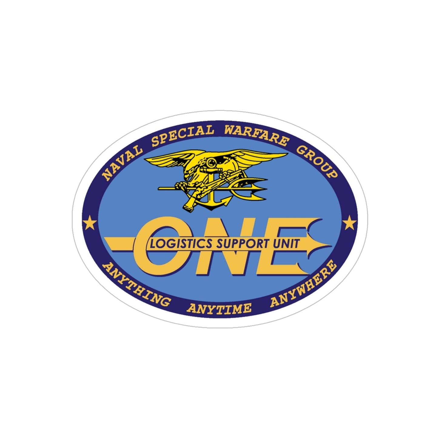 LOGSU One (U.S. Navy) Transparent STICKER Die-Cut Vinyl Decal-5 Inch-The Sticker Space