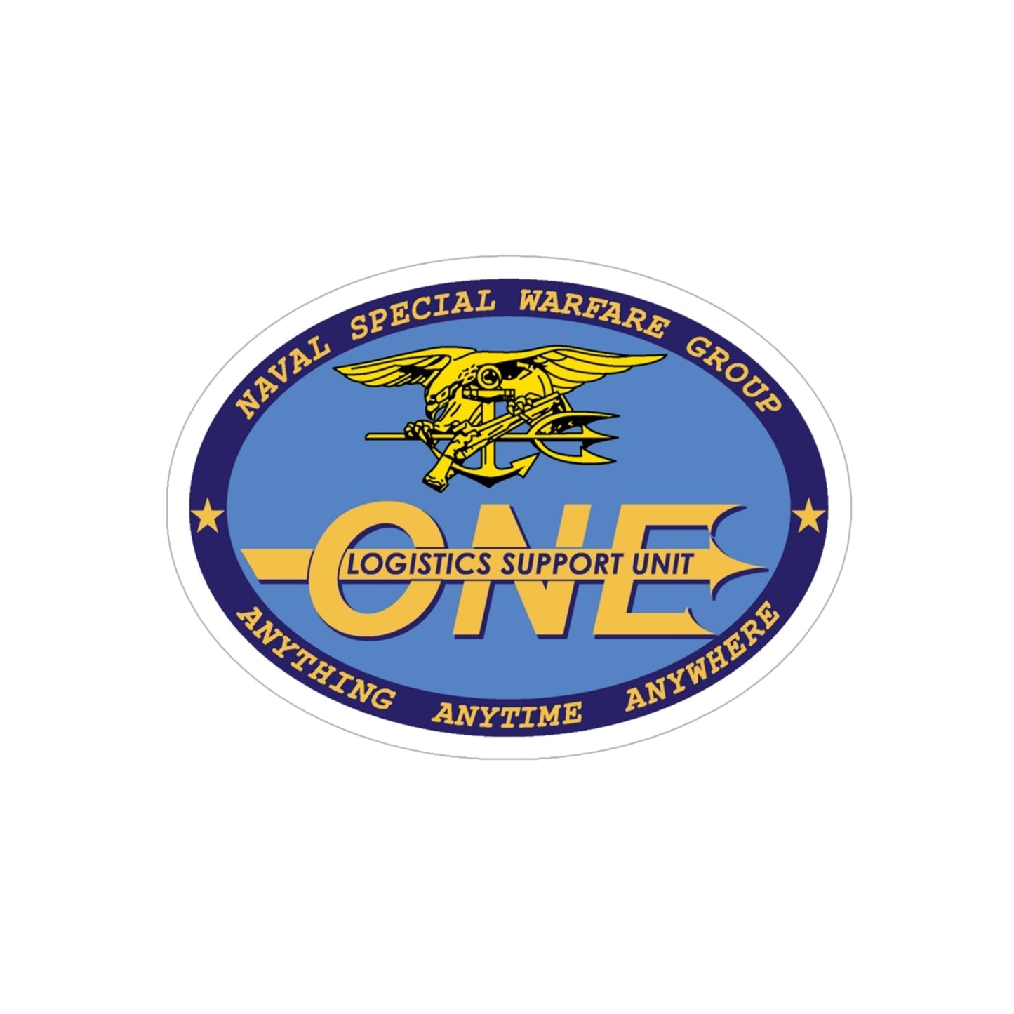 LOGSU One (U.S. Navy) Transparent STICKER Die-Cut Vinyl Decal-6 Inch-The Sticker Space