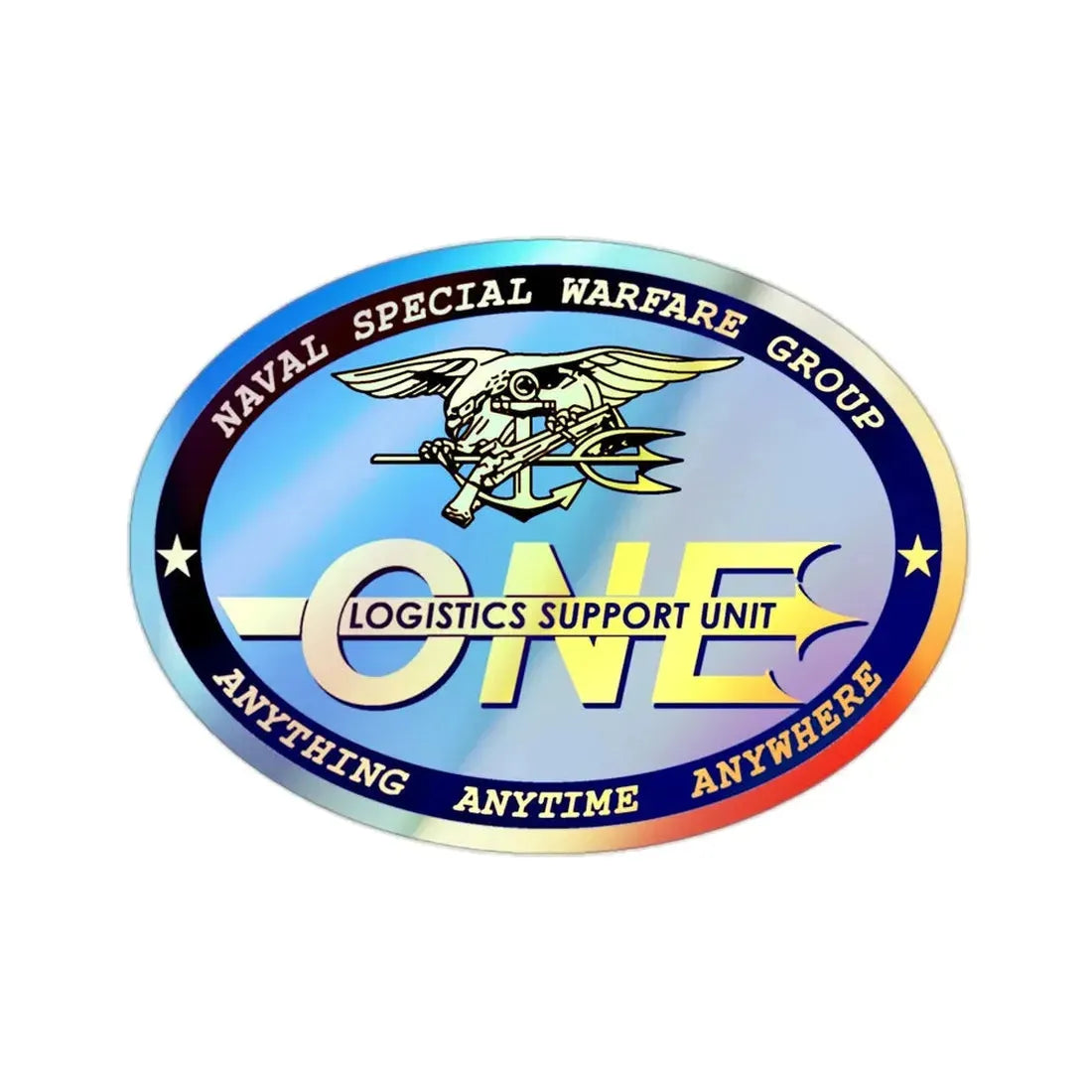 LOGSU One (U.S. Navy) Holographic STICKER Die-Cut Vinyl Decal - The Sticker Space