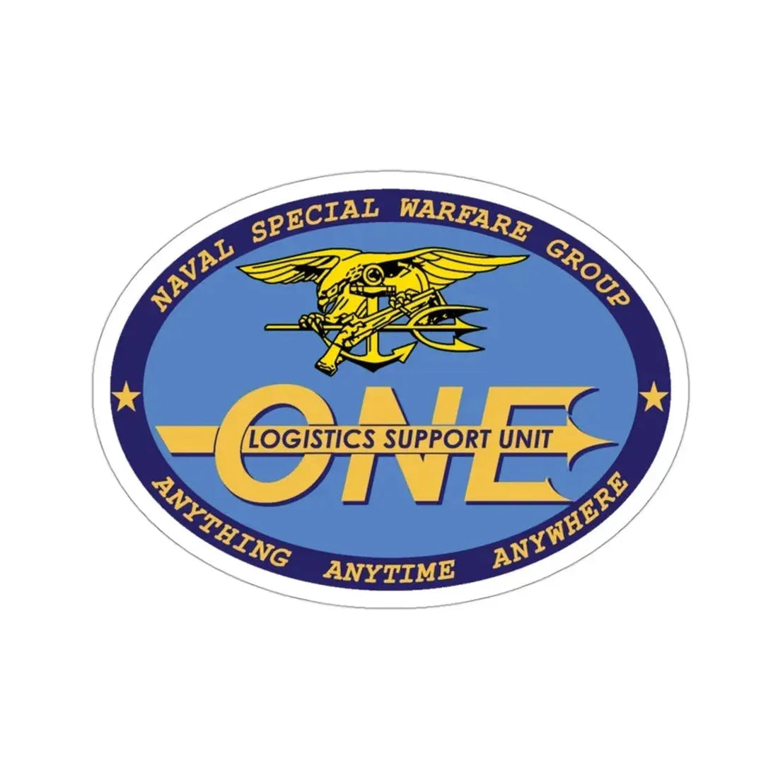 LOGSU One (U.S. Navy) STICKER Vinyl Die-Cut Decal 3 Inch - The Sticker Space