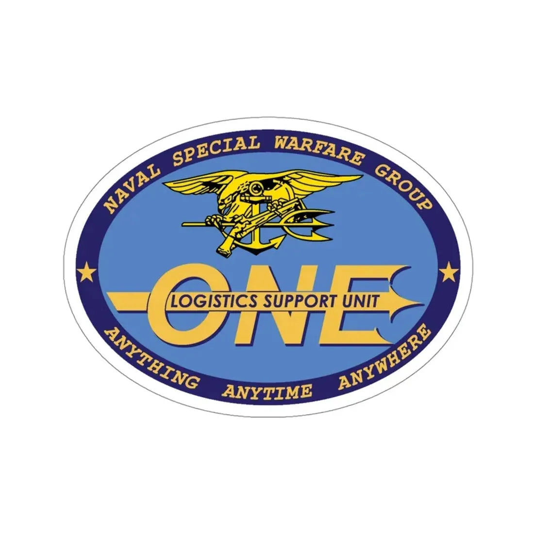LOGSU One (U.S. Navy) STICKER Vinyl Die-Cut Decal 4 Inch - The Sticker Space