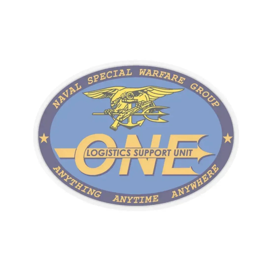 LOGSU One (U.S. Navy) STICKER Vinyl Kiss-Cut Decal 2 Inch Transparent - The Sticker Space