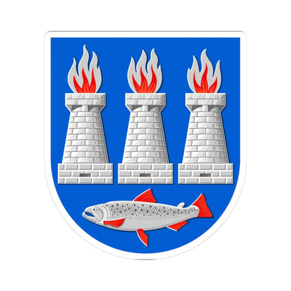 Lohja.vaakuna.1951 (Finland) (Coat of Arms) STICKER Vinyl Kiss-Cut Decal 3 Inch White - The Sticker Space