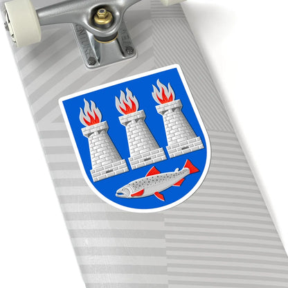 Lohja.vaakuna.1951 (Finland) (Coat of Arms) STICKER Vinyl Kiss-Cut Decal - The Sticker Space
