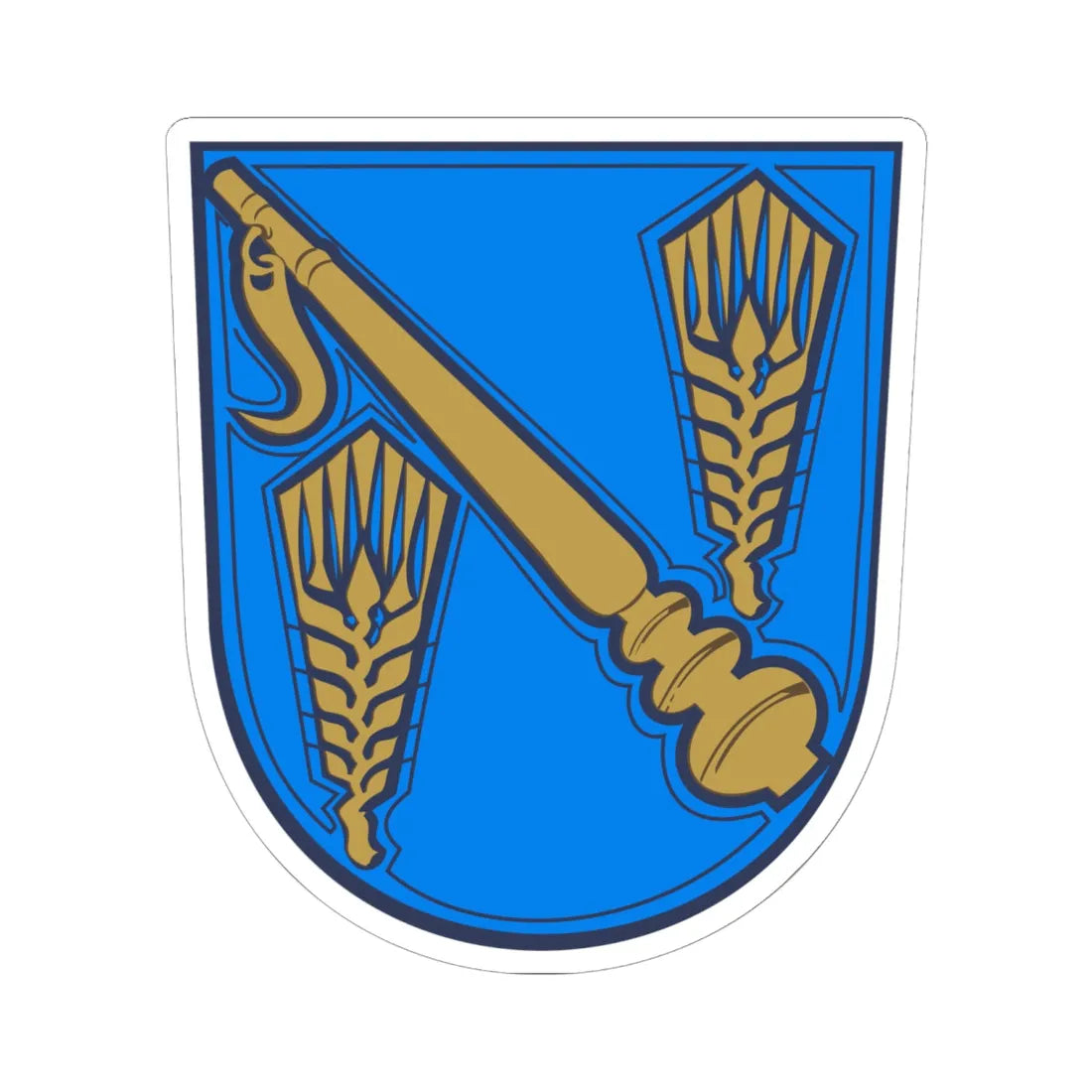 Loimaa.vaakuna.1952 (Finland) (Coat of Arms) STICKER Vinyl Kiss-Cut Decal 6 Inch White - The Sticker Space