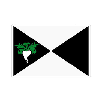 Lokeren vlag (Belgium) STICKER Vinyl Kiss-Cut Decal 6 Inch White - The Sticker Space