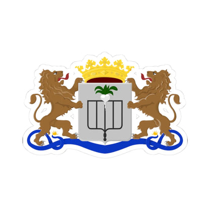 Lokeren wapen 1840 (Belgium) (Coat of Arms) STICKER Vinyl Kiss-Cut Decal 3 Inch White - The Sticker Space