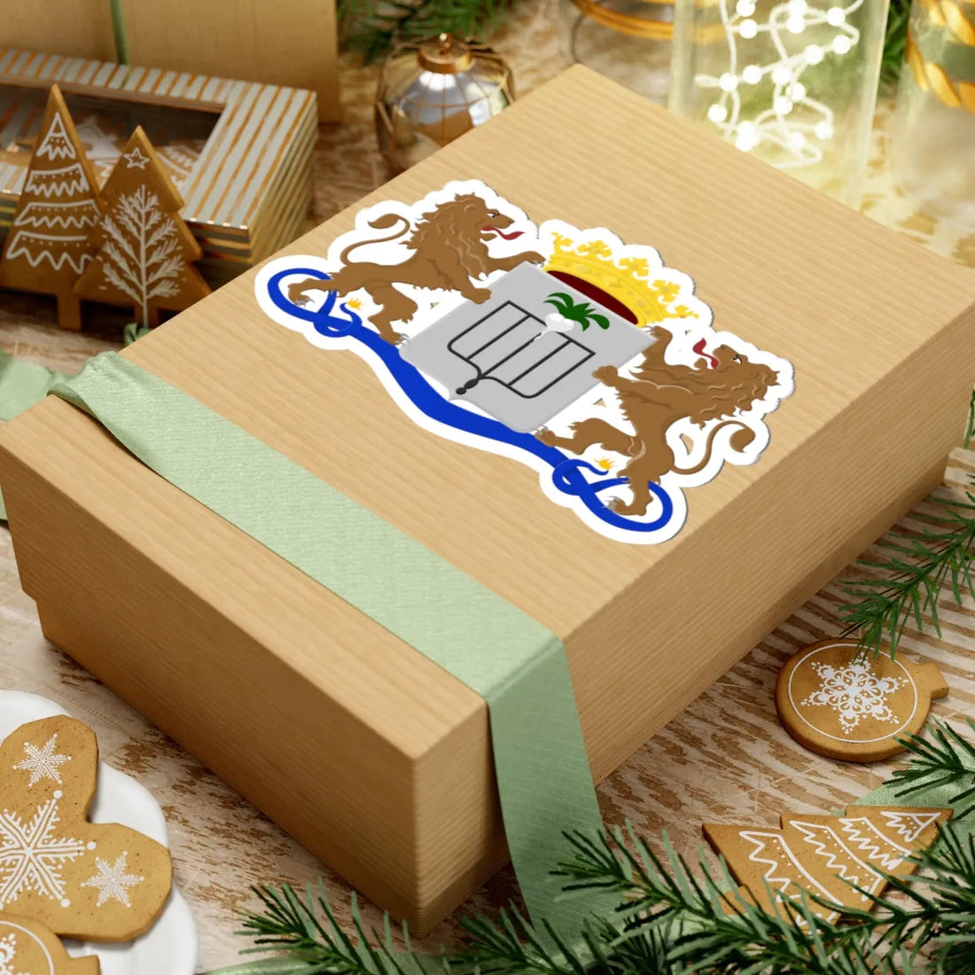 Lokeren wapen 1840 (Belgium) (Coat of Arms) STICKER Vinyl Kiss-Cut Decal - The Sticker Space