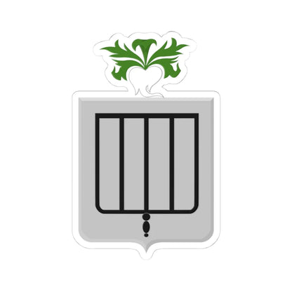 Lokeren wapen (Belgium) (Coat of Arms) STICKER Vinyl Kiss-Cut Decal 4 Inch White - The Sticker Space