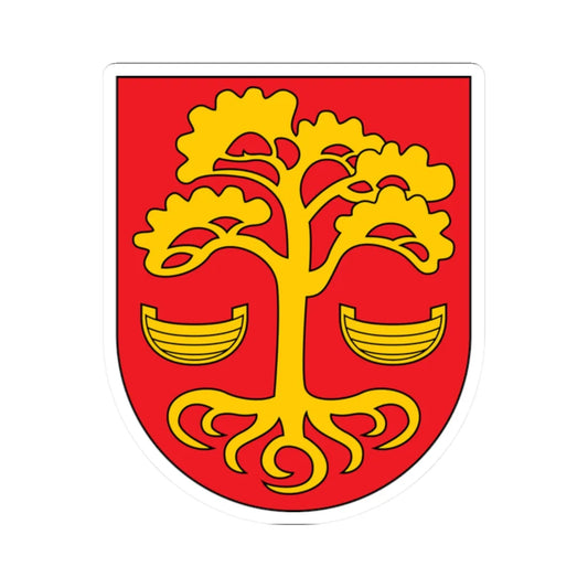 Loksa vapp (Estonia) (Coat of Arms) STICKER Vinyl Kiss-Cut Decal 2 Inch White - The Sticker Space