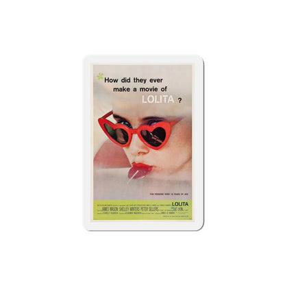 Lolita 1962 Movie Poster Die-Cut Magnet-3 Inch-The Sticker Space