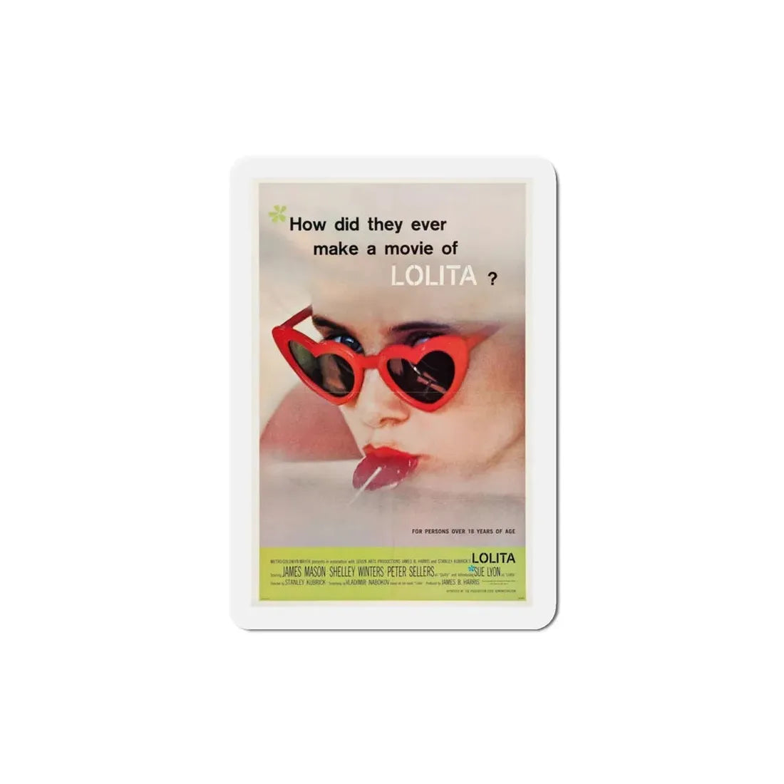 Lolita 1962 Movie Poster Refrigerator Magnet - The Sticker Space