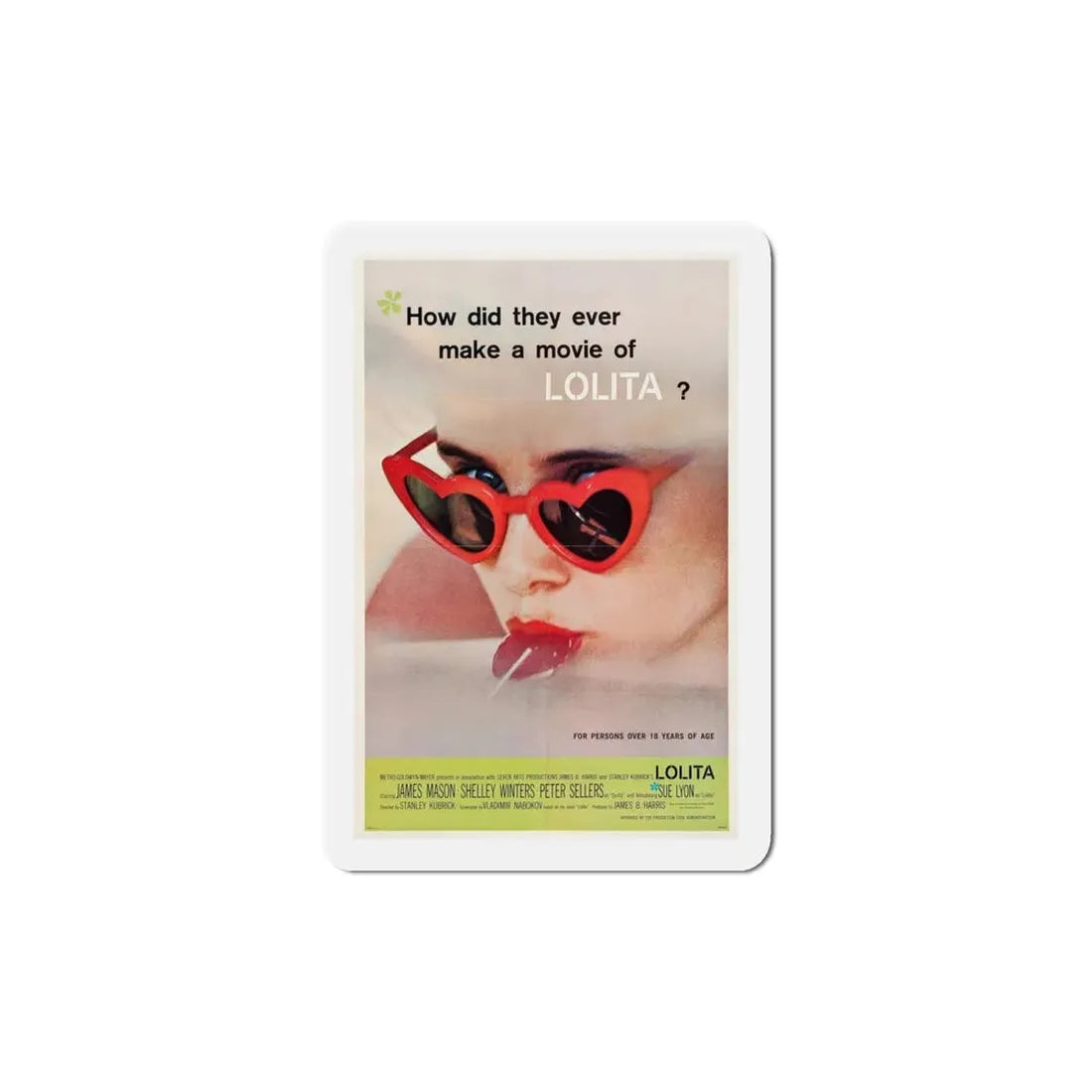 Lolita 1962 Movie Poster Refrigerator Magnet - The Sticker Space