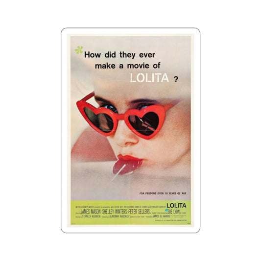 Lolita 1962 Movie Poster STICKER Vinyl Die-Cut Decal-6 Inch-The Sticker Space