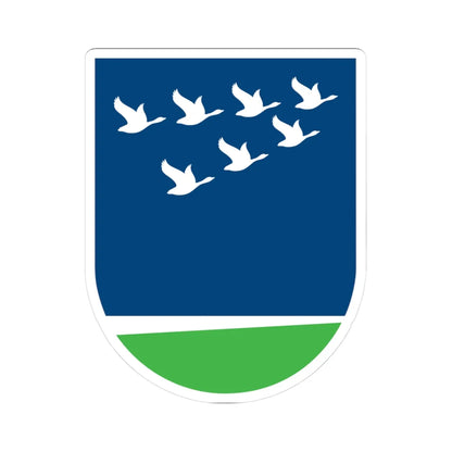 Lolland Kommune coa (Denmark) (Coat of Arms) STICKER Vinyl Kiss-Cut Decal 3 Inch White - The Sticker Space