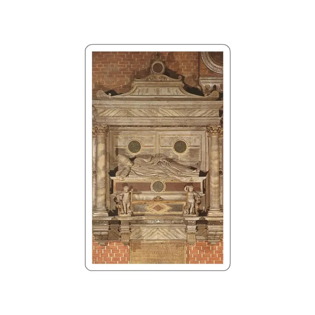 LOMBARDO, Antonio - Monument to Bishop Jacopo Pesaro (Artwork) STICKER Vinyl Die-Cut Decal - The Sticker Space