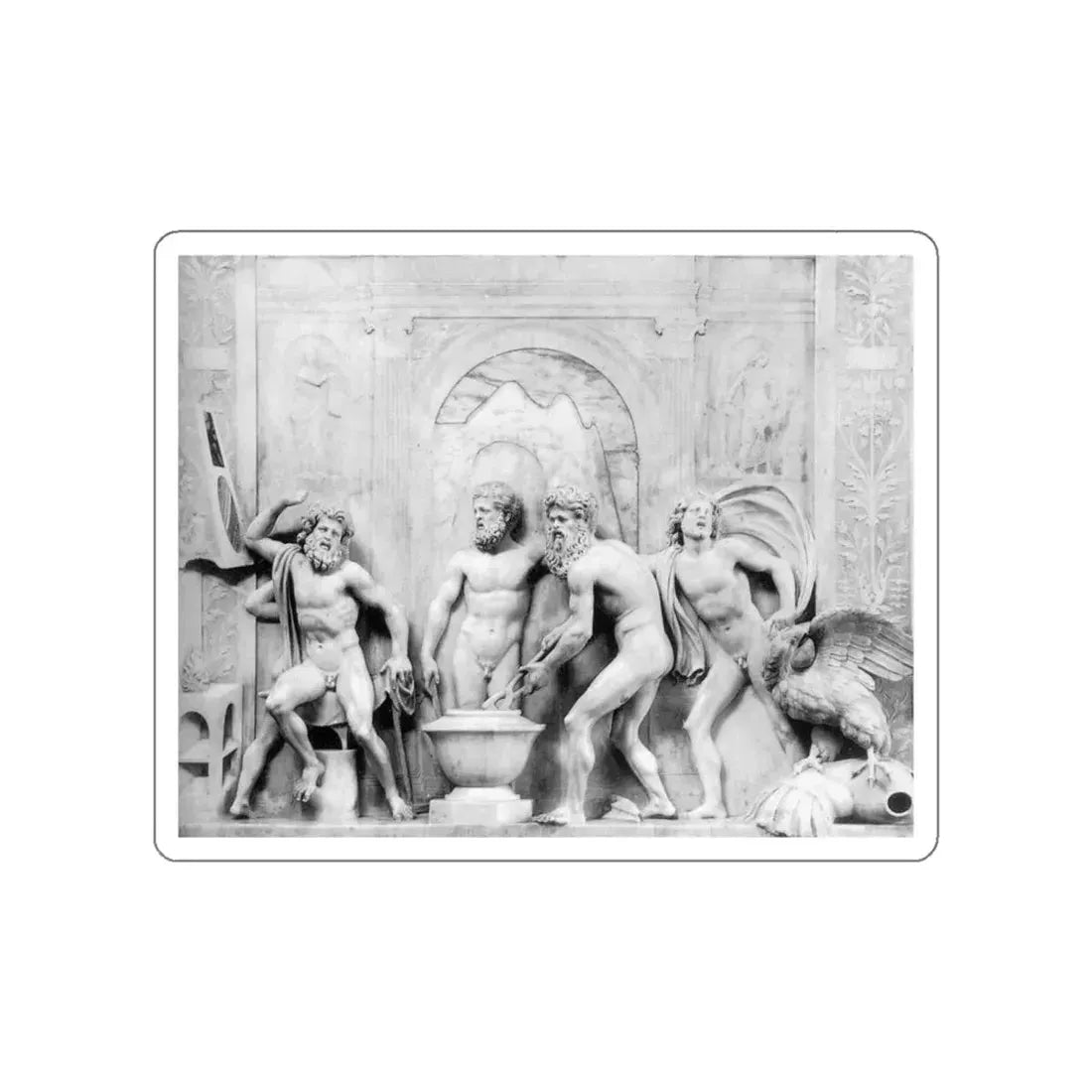 LOMBARDO, Antonio - The Birth of Athena at the Forge of Vulcan (Artwork) STICKER Vinyl Die-Cut Decal - The Sticker Space