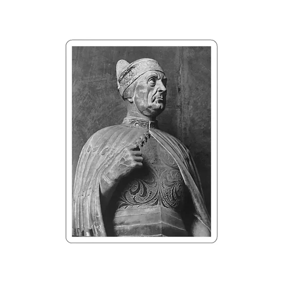 LOMBARDO, Pietro - Monument of Pietro Mocenigo (detail) (Artwork) STICKER Vinyl Die-Cut Decal White Die-Cut 6 Inch - The Sticker Space