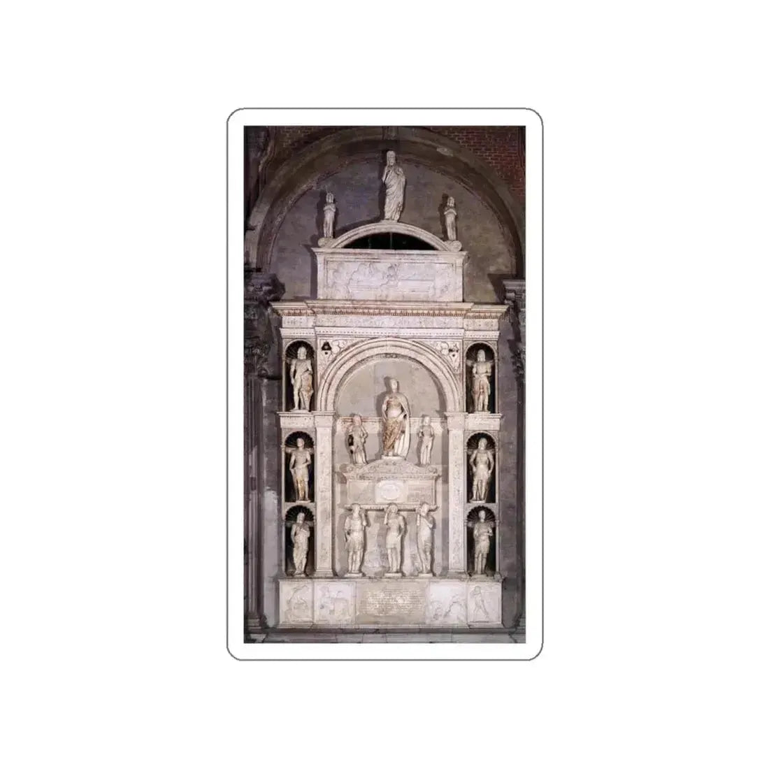 LOMBARDO, Pietro - Monument of Pietro Mocenigo3 (Artwork) STICKER Vinyl Die-Cut Decal White Die-Cut 5 Inch - The Sticker Space