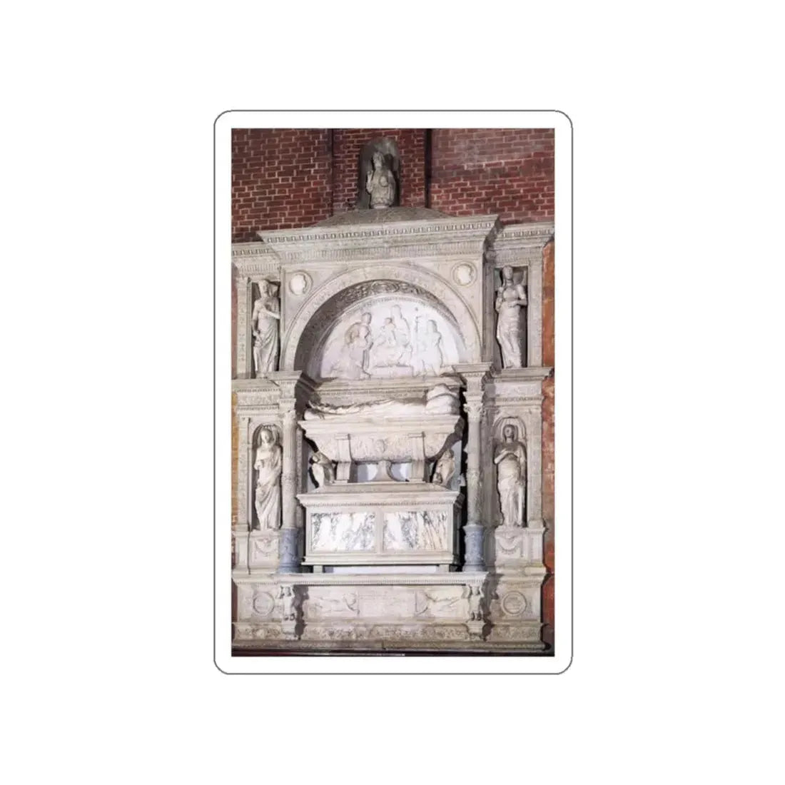 LOMBARDO, Pietro - Monument to Doge Niccolo Marcello (Artwork) STICKER Vinyl Die-Cut Decal - The Sticker Space