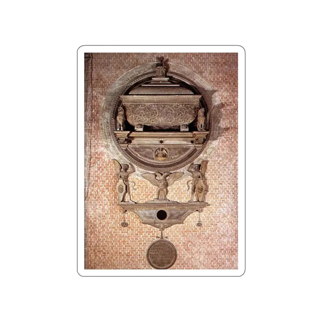 LOMBARDO, Pietro - Monument to Generosa Orsini (Artwork) STICKER Vinyl Die-Cut Decal - The Sticker Space