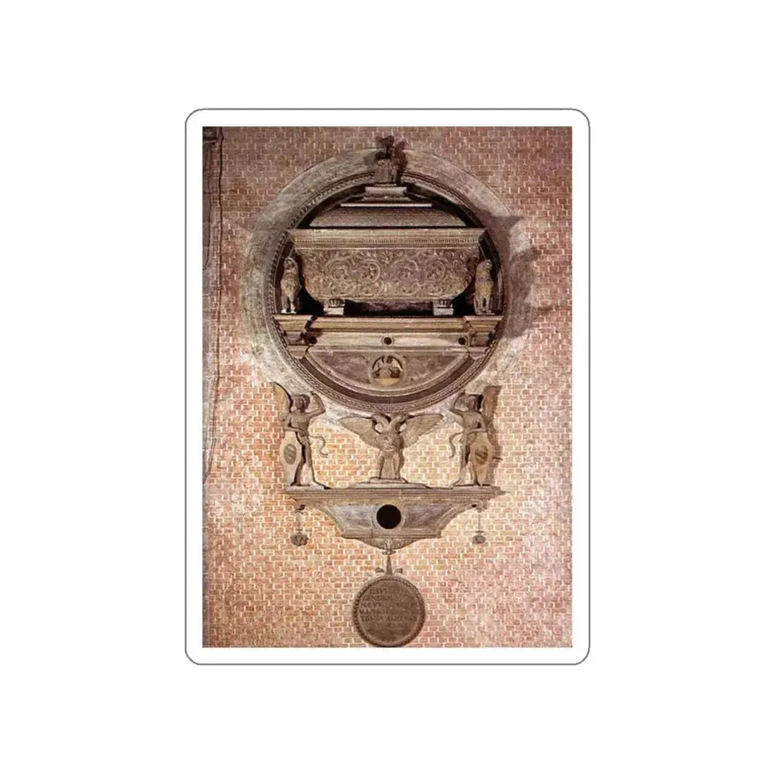 LOMBARDO, Pietro - Monument to Generosa Orsini (Artwork) STICKER Vinyl Die-Cut Decal White Die-Cut 3 Inch - The Sticker Space