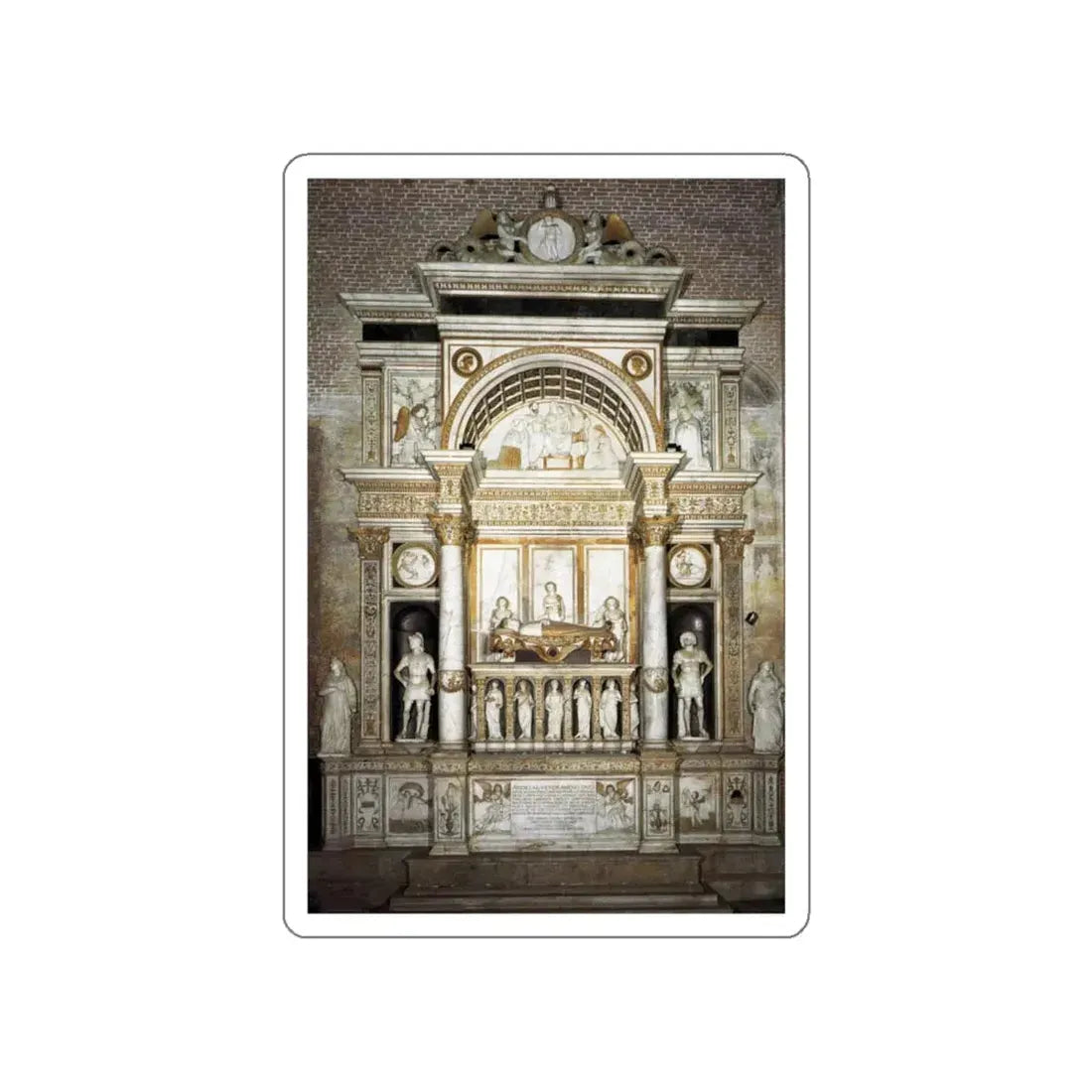 LOMBARDO, Tullio - Monument of Andrea Vendramin (Artwork) STICKER Vinyl Die-Cut Decal - The Sticker Space