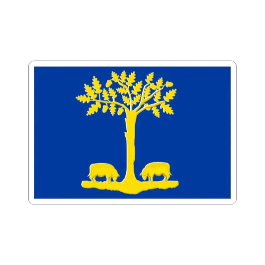 Lommel vlag (Belgium) STICKER Vinyl Kiss-Cut Decal 2 Inch White - The Sticker Space