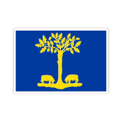 Lommel vlag (Belgium) STICKER Vinyl Kiss-Cut Decal 6 Inch White - The Sticker Space