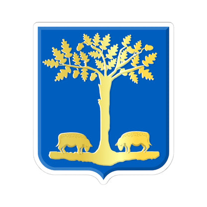 Lommel wapen (Belgium) (Coat of Arms) STICKER Vinyl Kiss-Cut Decal 6 Inch White - The Sticker Space