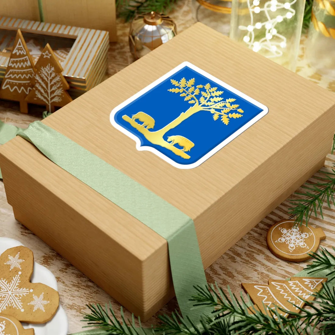 Lommel wapen (Belgium) (Coat of Arms) STICKER Vinyl Kiss-Cut Decal - The Sticker Space