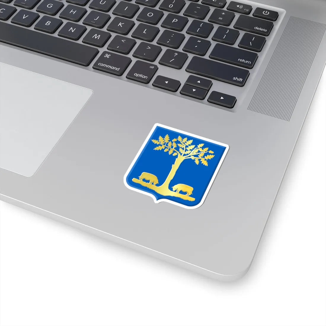 Lommel wapen (Belgium) (Coat of Arms) STICKER Vinyl Kiss-Cut Decal - The Sticker Space