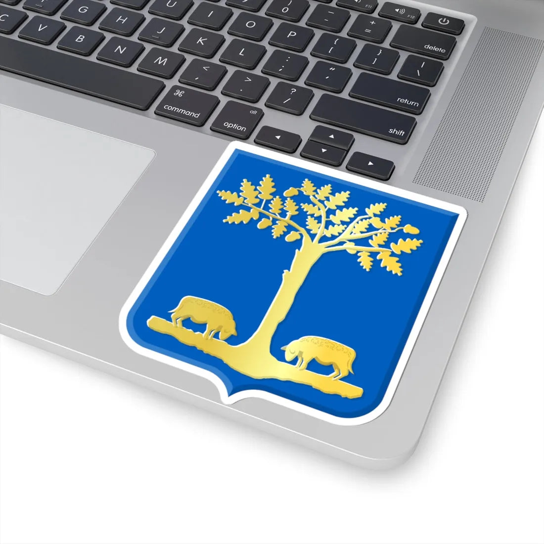 Lommel wapen (Belgium) (Coat of Arms) STICKER Vinyl Kiss-Cut Decal - The Sticker Space