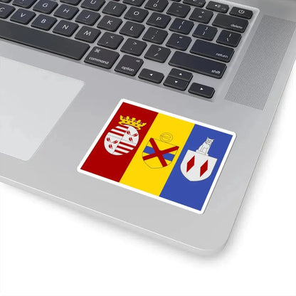 Londerzeel vlag (Belgium) STICKER Vinyl Kiss-Cut Decal - The Sticker Space