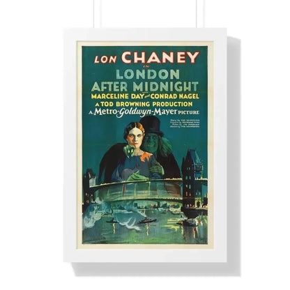 LONDON AFTER MIDNIGHT 1927 - Framed Movie Poster 16″ x 24″ White - The Sticker Space