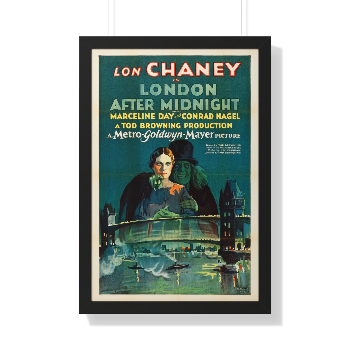 LONDON AFTER MIDNIGHT 1927 - Framed Movie Poster-20" x 30"-The Sticker Space