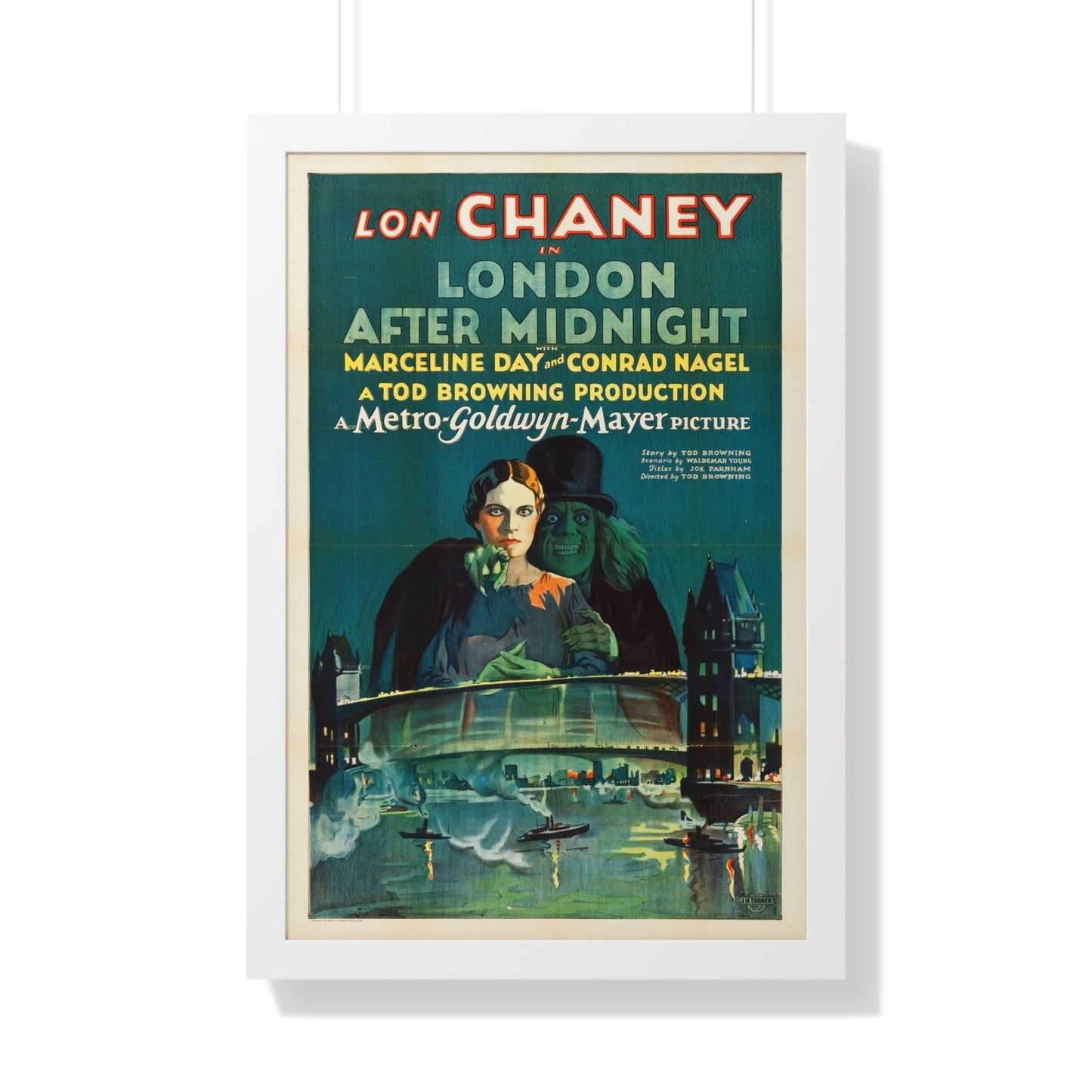 LONDON AFTER MIDNIGHT 1927 - Framed Movie Poster-20" x 30"-The Sticker Space