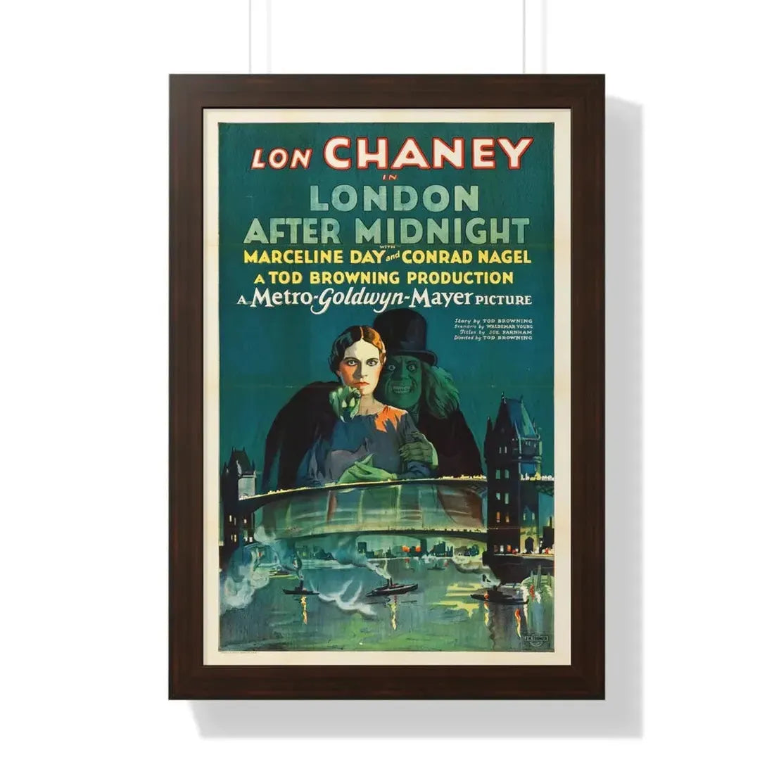 LONDON AFTER MIDNIGHT 1927 - Framed Movie Poster - The Sticker Space