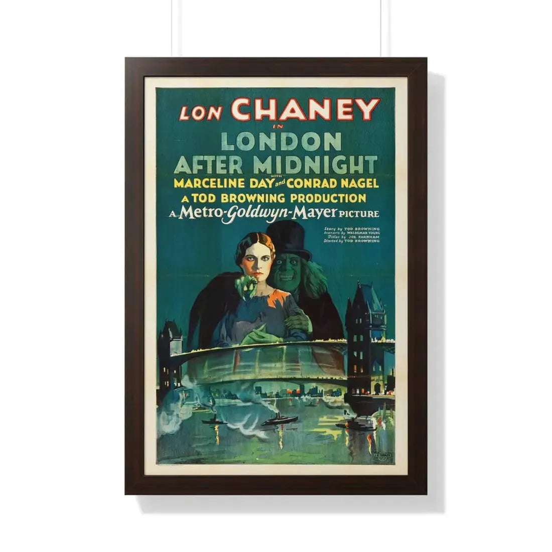 LONDON AFTER MIDNIGHT 1927 - Framed Movie Poster - The Sticker Space