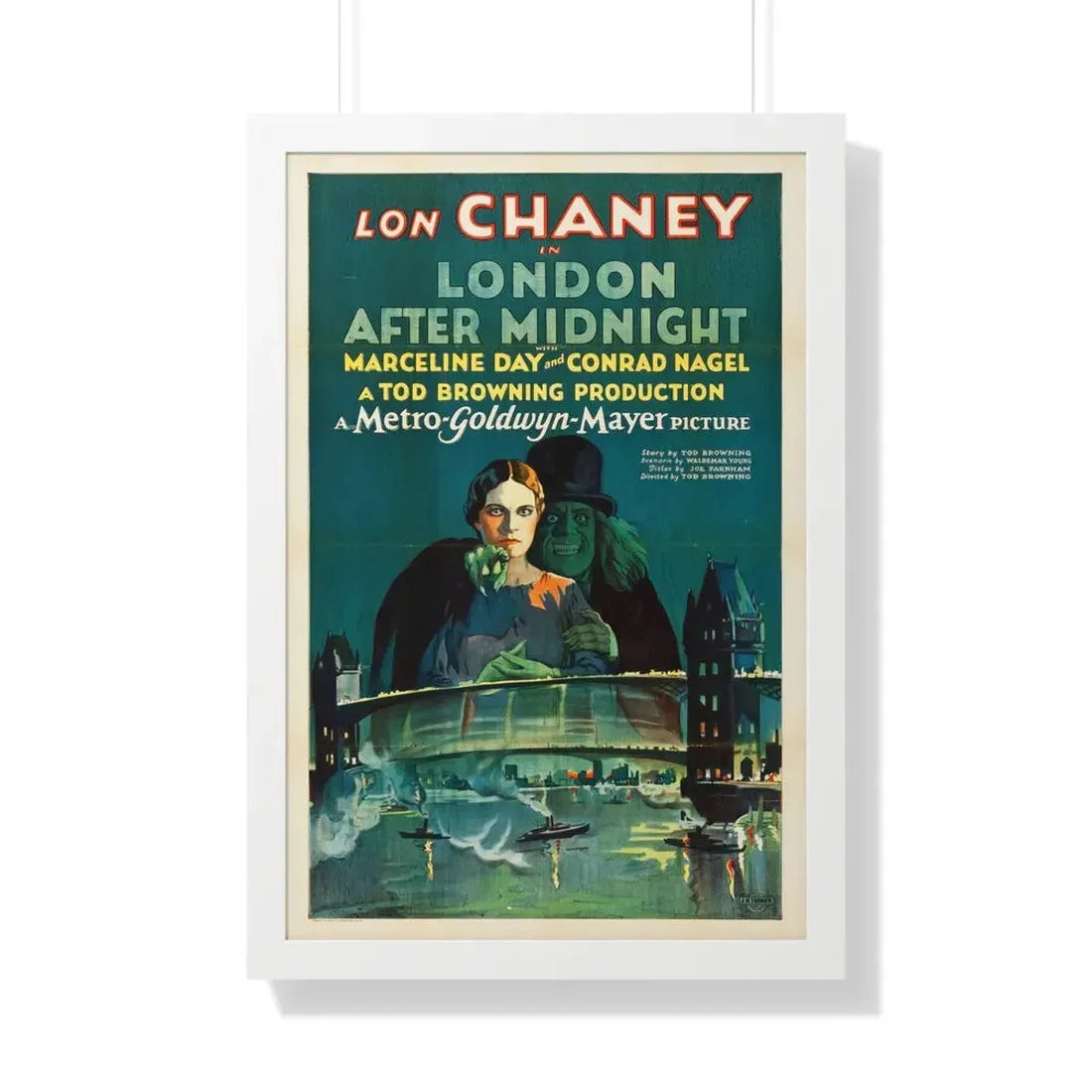 LONDON AFTER MIDNIGHT 1927 - Framed Movie Poster - The Sticker Space