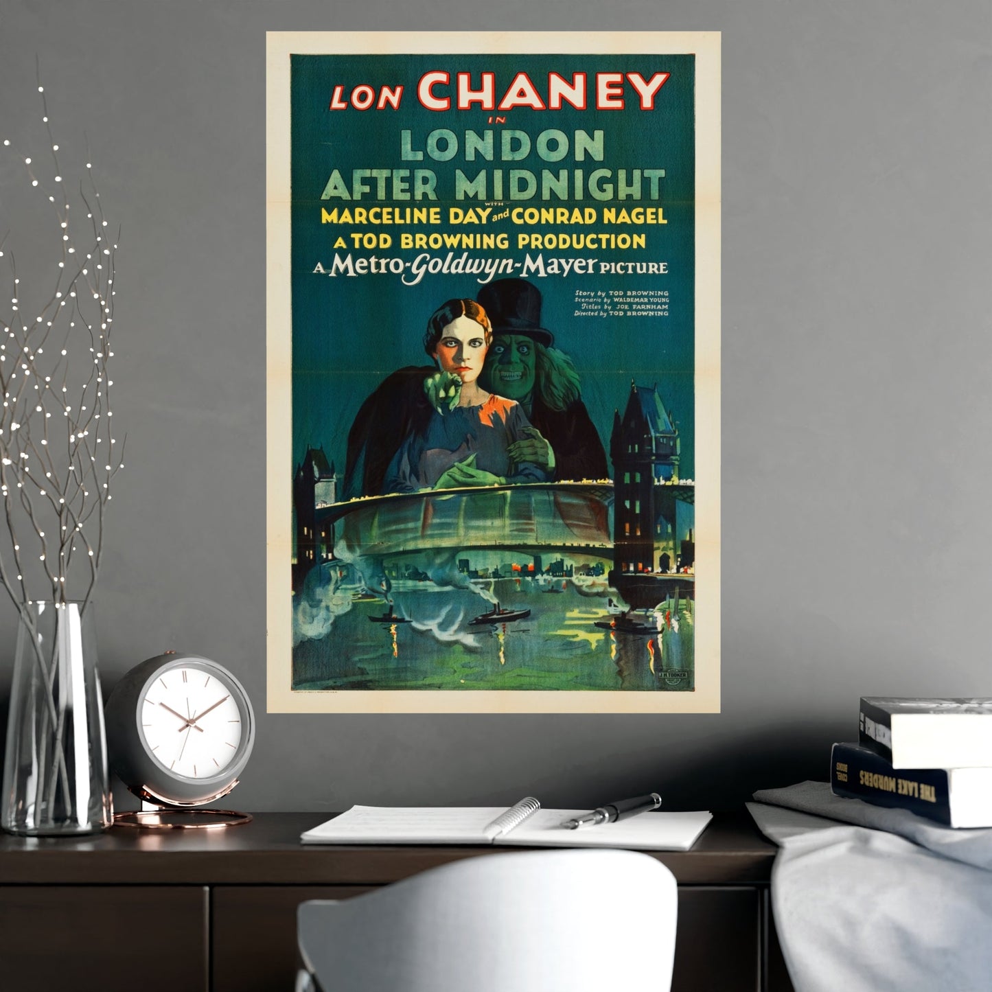 LONDON AFTER MIDNIGHT 1927 - Paper Movie Poster-The Sticker Space