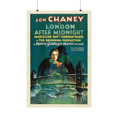 LONDON AFTER MIDNIGHT 1927 - Paper Movie Poster 24″ x 36″ Matte - The Sticker Space