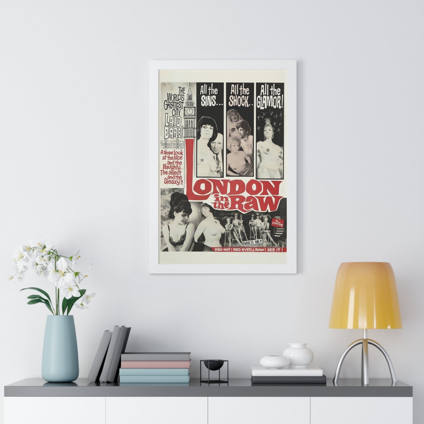 LONDON IN THE RAW 1964 - Framed Movie Poster-The Sticker Space