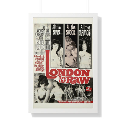 LONDON IN THE RAW 1964 - Framed Movie Poster-20" x 30"-The Sticker Space