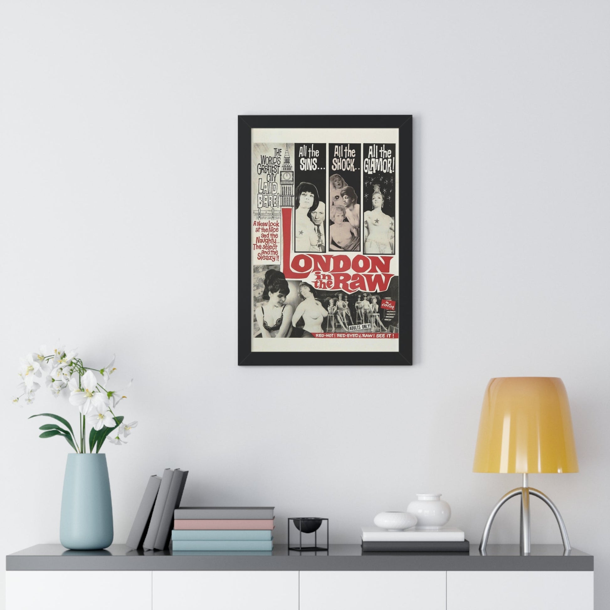 LONDON IN THE RAW 1964 - Framed Movie Poster-The Sticker Space