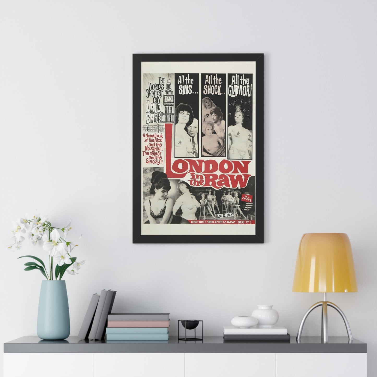 LONDON IN THE RAW 1964 - Framed Movie Poster-The Sticker Space