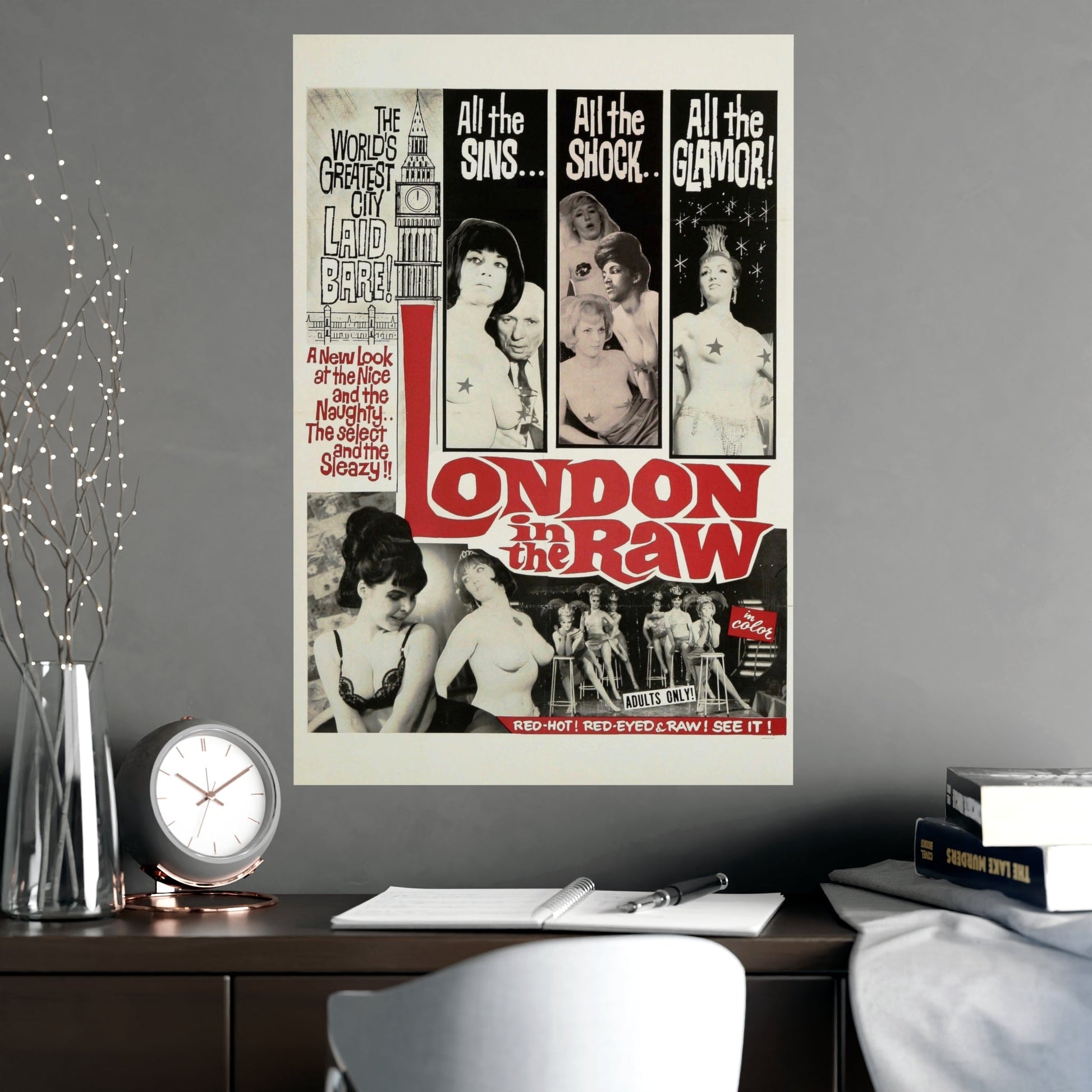LONDON IN THE RAW 1964 - Paper Movie Poster-The Sticker Space