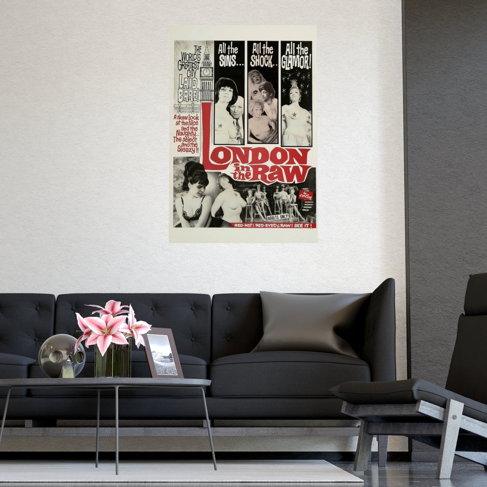 LONDON IN THE RAW 1964 - Paper Movie Poster-The Sticker Space