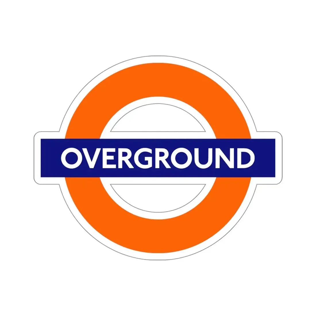 London Overground STICKER Vinyl Die-Cut Decal 5 Inch - The Sticker Space
