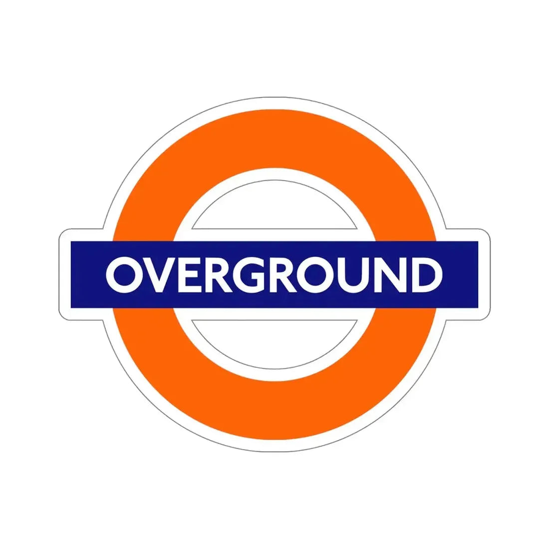 London Overground STICKER Vinyl Die-Cut Decal - The Sticker Space